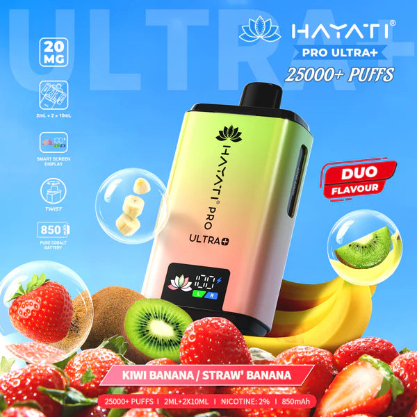 Hayati Pro Ultra+ 25000+ Puffs Disposable Vape