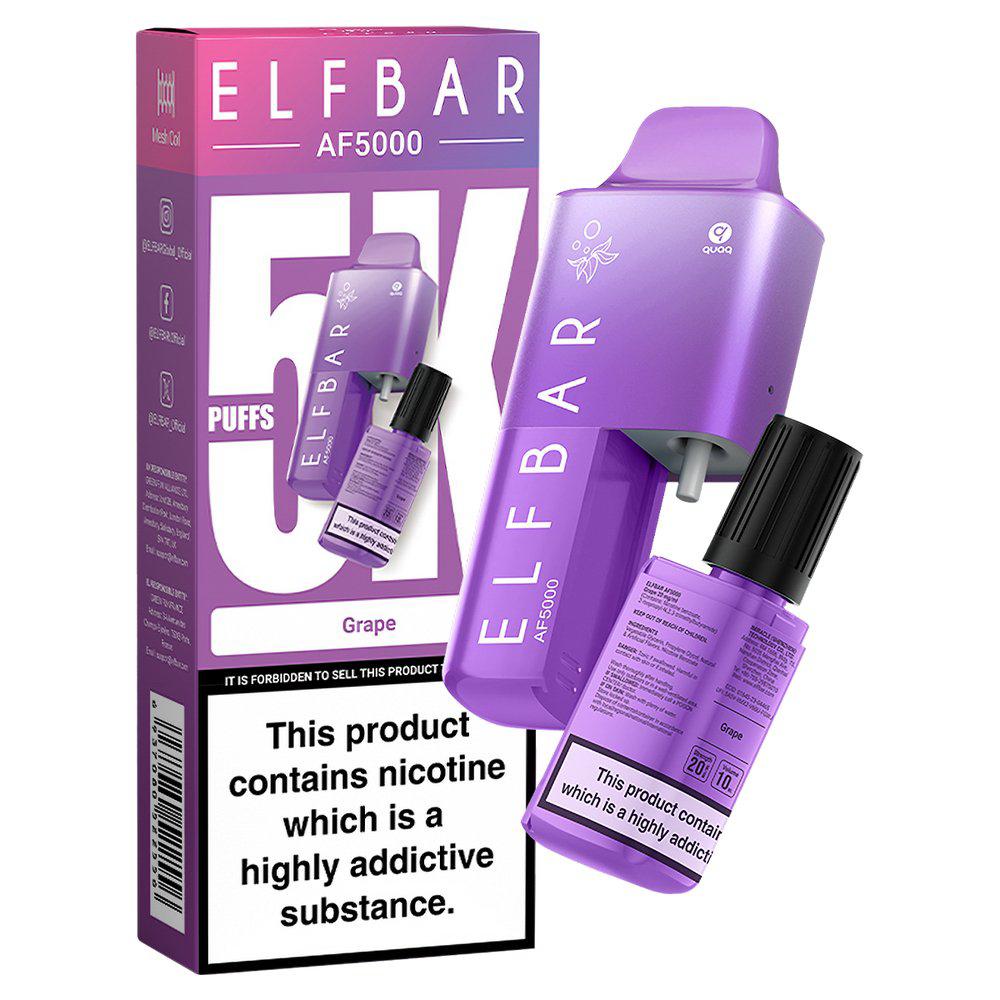 Elf bar AF5000 Puffs Disposable Vape (Pack of 10) Bart Vapes Elf bar AF5000 Puffs Disposable Vape (Pack of 10) Bart Vapes