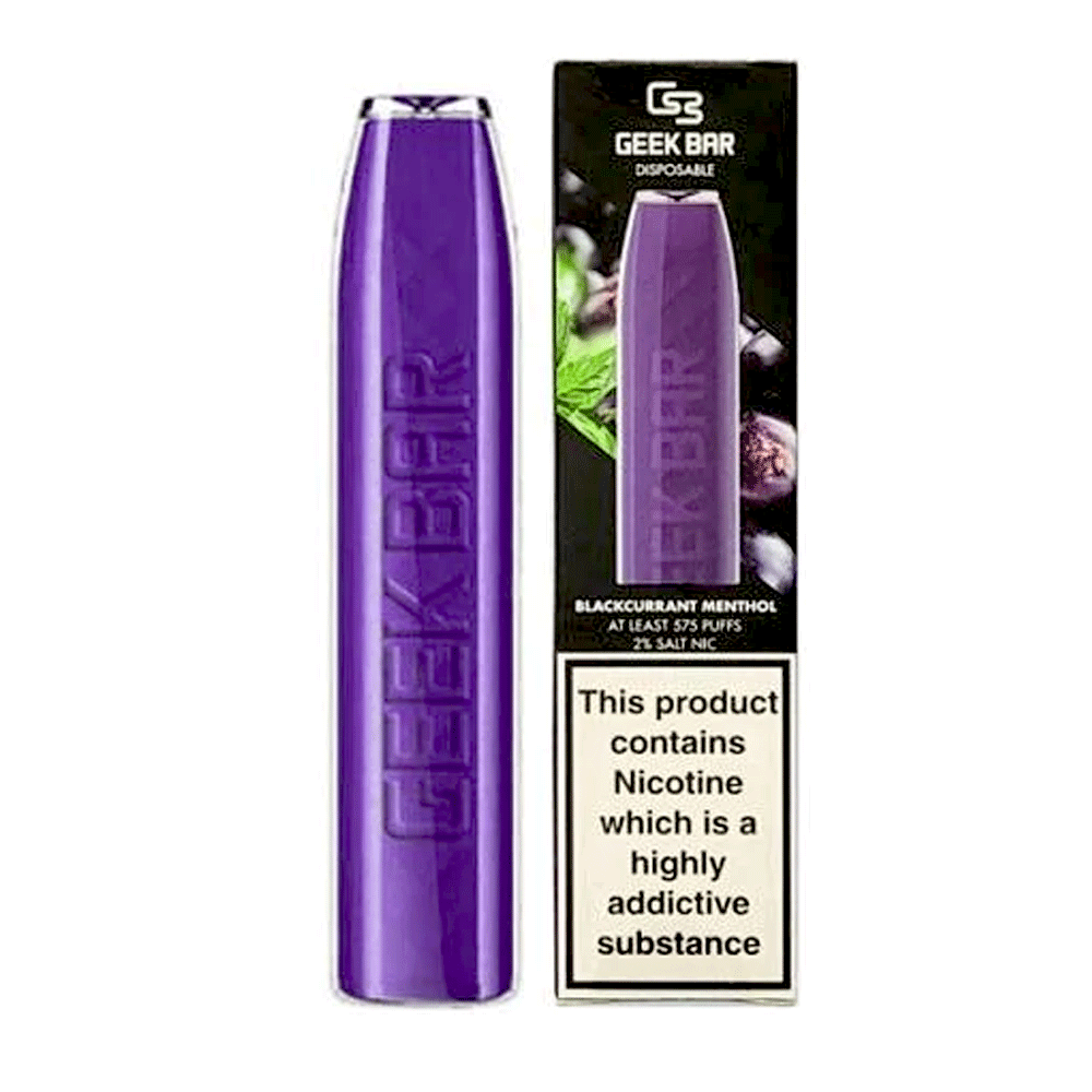 geek bar able Disposable vape uk, Blackcurrant menthol flavor 575 puffs