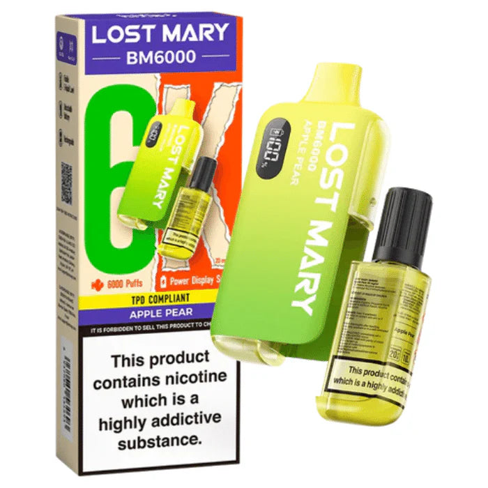 Lost Mary BM6000 Disposable Vape (BOX OF 10) Bart Vapes Lost Mary BM6000 Disposable Vape (BOX OF 10) Bart Vapes