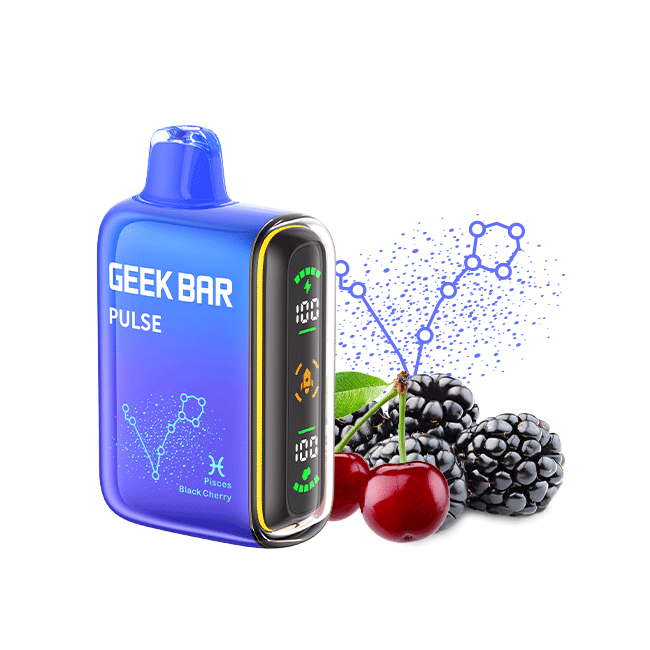 geek bar pulse uk, Pisces black cherry flavor 15000 puffs