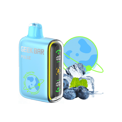 geek bar pulse uk, Blue razz ice flavor 15000 puffs