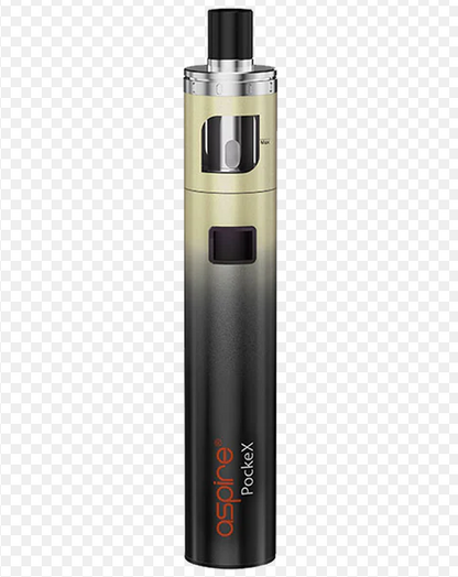 Aspire Pockex Vape Kit UK, with Gold  Gradient Colour.