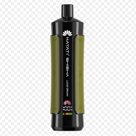 Hayati Pro Max Shisha 15000 Puffs Disposable Vape UK, with Olive colour and having Lucid Dream flavour.