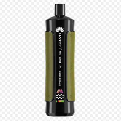Hayati Pro Max Shisha 15000 Puffs Disposable Vape UK, with Olive colour and having Lucid Dream flavour.