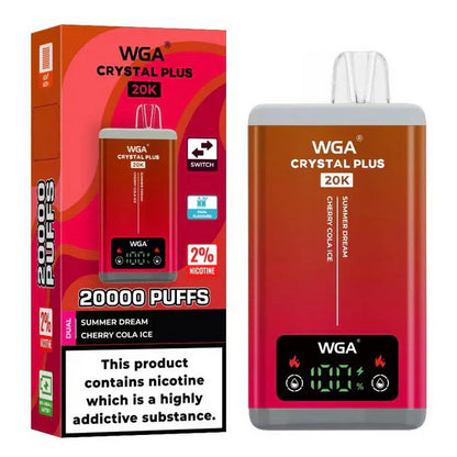 WGA Crystal Plus 20000 Disposable Vape 2-in-1 Rechargeable