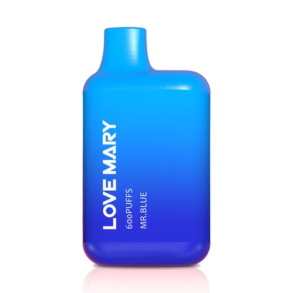 A Bottle of Love marry 600puffs Vape of ( Blue Color) MR.Blue Flavor.