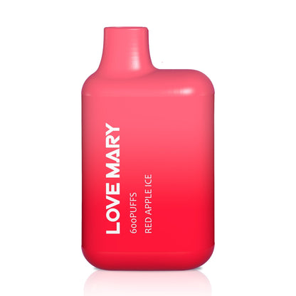 A Bottle of Love marry 600puffs Vape of ( Red Color) Red Apple Ice Flavor.